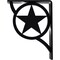 Ekena Millwork Austin Wrought Iron Bracket, (Triple center brace), Powder Coated Black 2"W x 5 1/2"D x 8"H BKTM02X05X08TAU - alternate 2